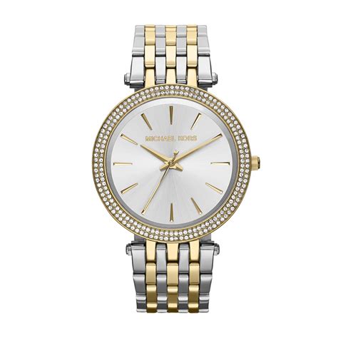 silver and gold michael kors watch|mini dial designer watch gold.